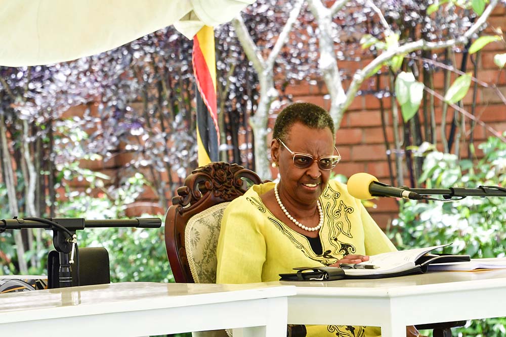 Minisita w'eby'obwegyese n'emizaano, Maama Janet Museveni...(Photo by PPU)