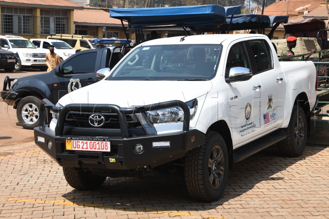 One of the Toyota Hilux patrol vehicles donated. (Credit: Mpalanyi Ssentongo)