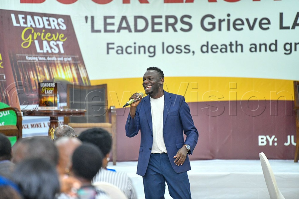 Wilson Bugembe entertains guests.