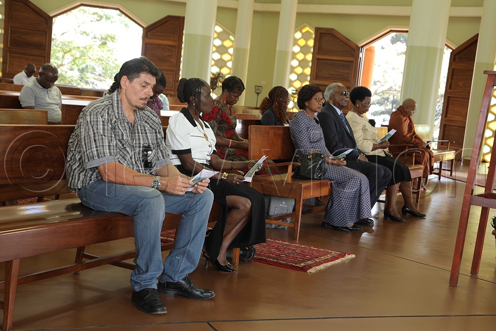Believers attend prayers at the Bahá’í House of Worship in Kyebando during the International Day of Peace celebrations. (Photo by David Lukiiza)