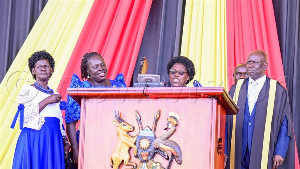 Betty Aol Ocan has been sworn in as Gulu City. Woman MP.
