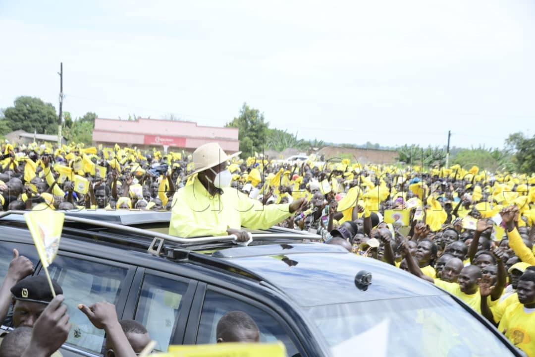 Museveni ng'ali mu Acholi 