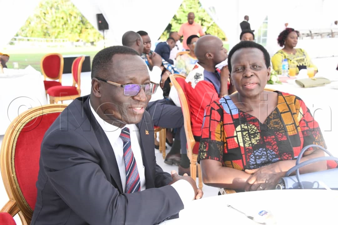 PS. Aggrey Kibenge and Dr Kedrace Turyagyenda during the function.