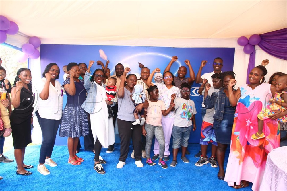 C-Care doctors and parents raising premature children commemorating World Premature Day at C-Care Mother & Child Centre in Namuwongo, Kampala.