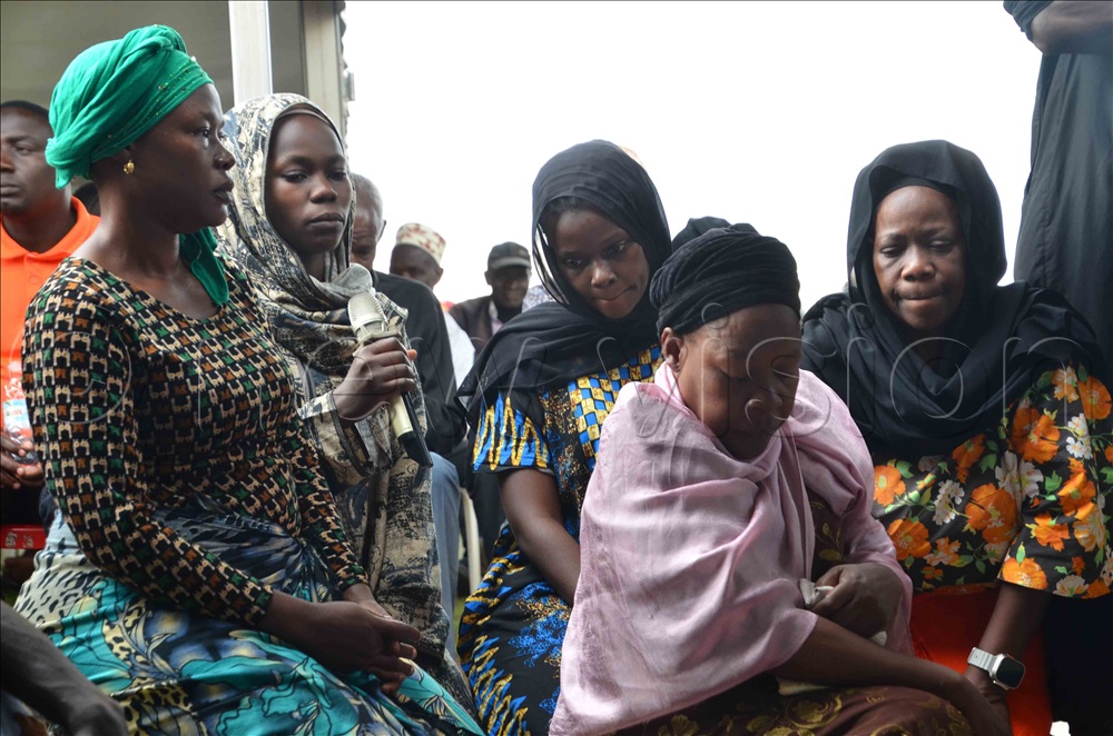  Late Moses Matovu's children attending his memorial prayers at Kibuli Mosque. (Photo by Stuart Yiga)