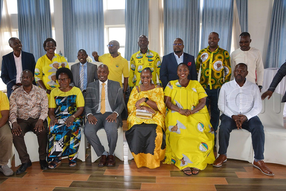 Jonard Asiimwe, the NRM national vice chairperson for Western Uganda and science, technology and innovation minister, condemned attacks on party flag bearers, describing the practice as unpatriotic. (Credit: Peter Abaanabasazi)