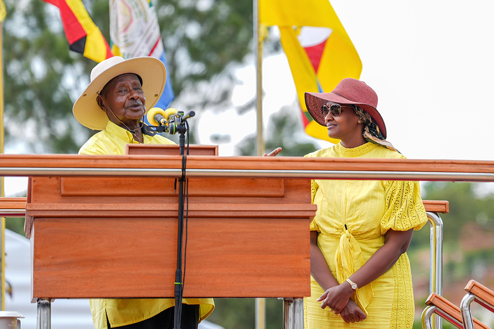 President Museveni with first daughter, Patience Rwabwogo. (Courtesy/PPU)