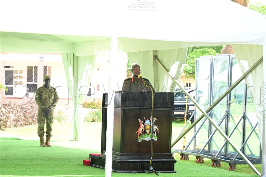 Drawing from his upbringing in Ntungamo, the President said most families, including his own, were not engaged in commercial activity. (All Photos by Eddie Ssejjoba)
