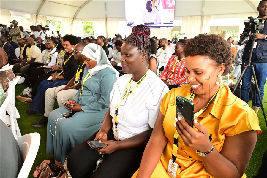 Media personnel attending the Jazz with Jajja second edition at Kisozi Farm.