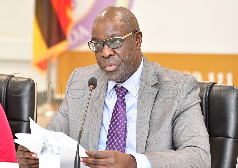 Deputy Chief Justice Moses Kazibwe Kawumi speaking during the Juvenile Justice Roundtable at the Court of Appeal Conference Hall on Friday, 23rd October 2026. (Photo by Mpalanyi Ssentongo)