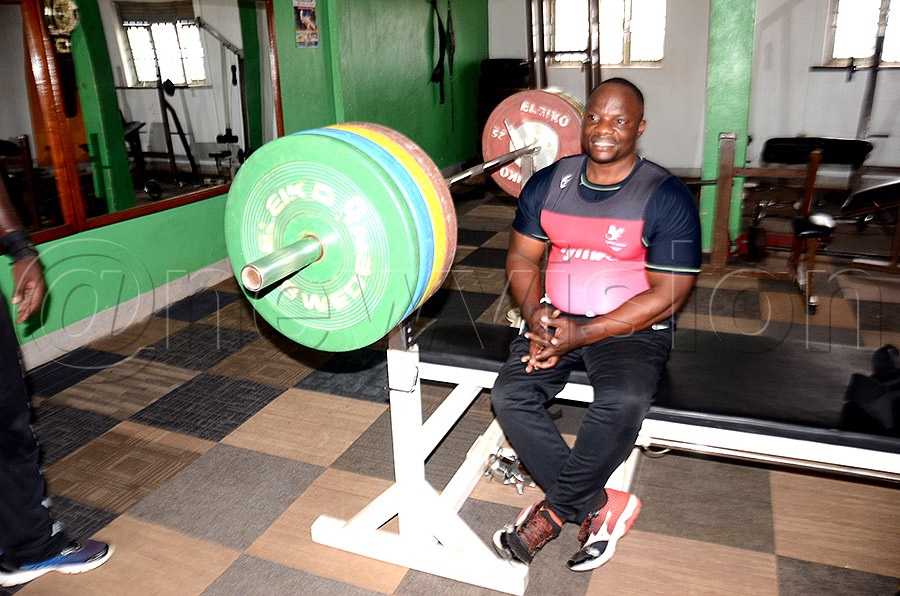 Para powerlifter Denis Mbaziira training at the ISK Fit for Life Gym during preparations for the Paris 2024 Paralympics. Photo: Silvano Kibuuka