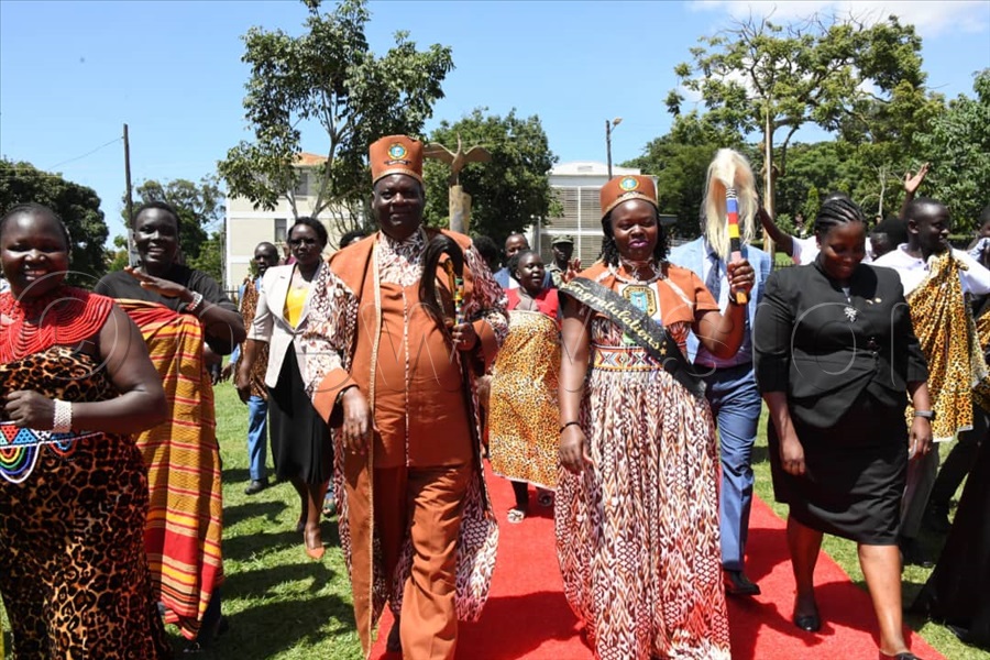 Emorimor Papa Iteso, Paul Sande Emolot presided over a graduation ceremony of 35 participants who completed a specialised course in the Science of Designing, Adaptation and Implementation of Evidence-Based Parenting Interventions, and among the graduands was Her Royal Majesty Juliet Among, Sande's wife. (All Photos by Mpalanyi Ssentongo)