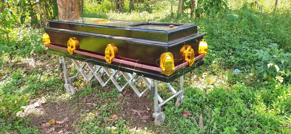 Exhumed remains of the late legendary Ugandan Kadongo Kamu musician Paul Kafeero. (Credit: David Musisi Kalyankolo)