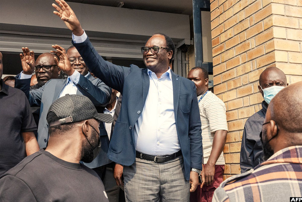 Brian Muntayalwa Mundubile is carrying the flag of the National Reconciliation Party for Unity and Prosperity (NRPUP)