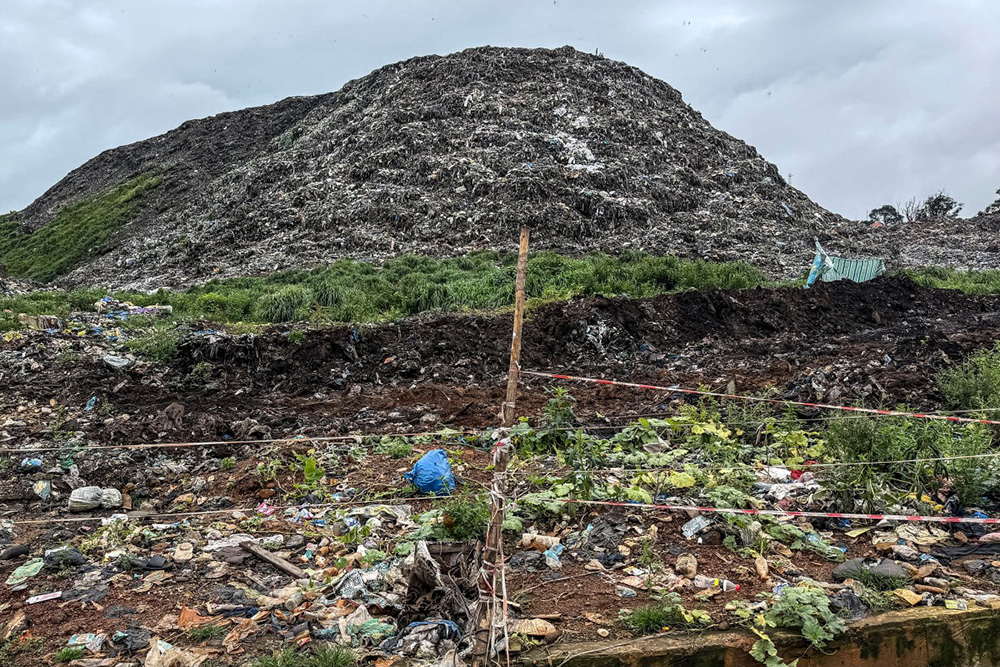 A general view of the Dar es Salaam dumpsite after it was struck by a landslide overnight in Conakry on August 23, 2026. (Photo by AFP)