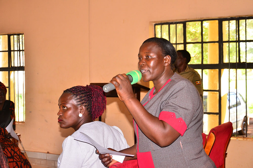 Annet Kubonaku (Butagaya) said this was a national issue affecting communities that required their area legislators to attend for further discussions in parliament. (Photo by Jackie Nambogga)