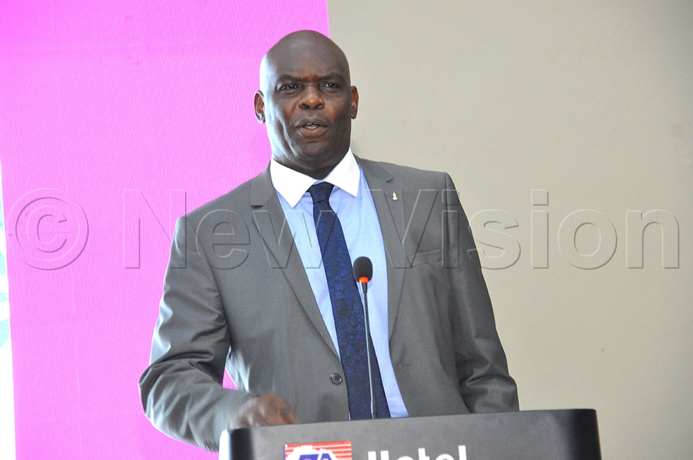 Mike Chibita, President Bible Society of Uganda, addressing journalists during the Marriage conference 2026 at Hotel Africana on March 13, 2026. (Photo by Nancy Nanyonga)