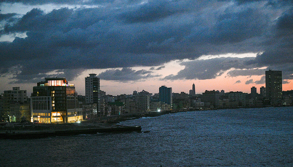 General view during a nationwide blackout in Havana on March 21, 2026. 