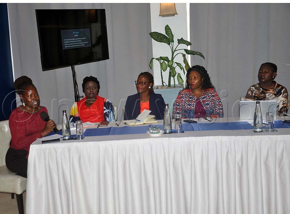 Leaders of women-led organisations discussing during the strengthening collective advocacy through cluster-based approaches discussion held at the Golden Tulip Hotel, Nakasero, Kampala. (Credit: John Odyek)