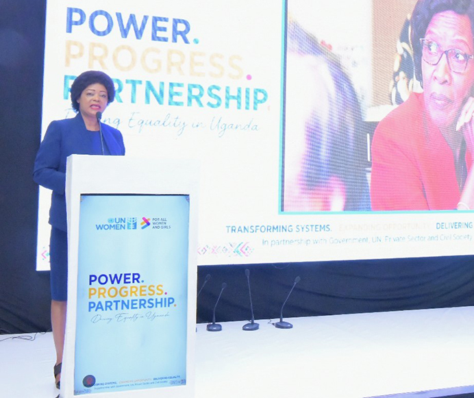 Paulina Chiwangu, the UN Resident Representative, said UNWomen is ensuring every woman & girl thrives, leads, lives free from violence & discrimination.