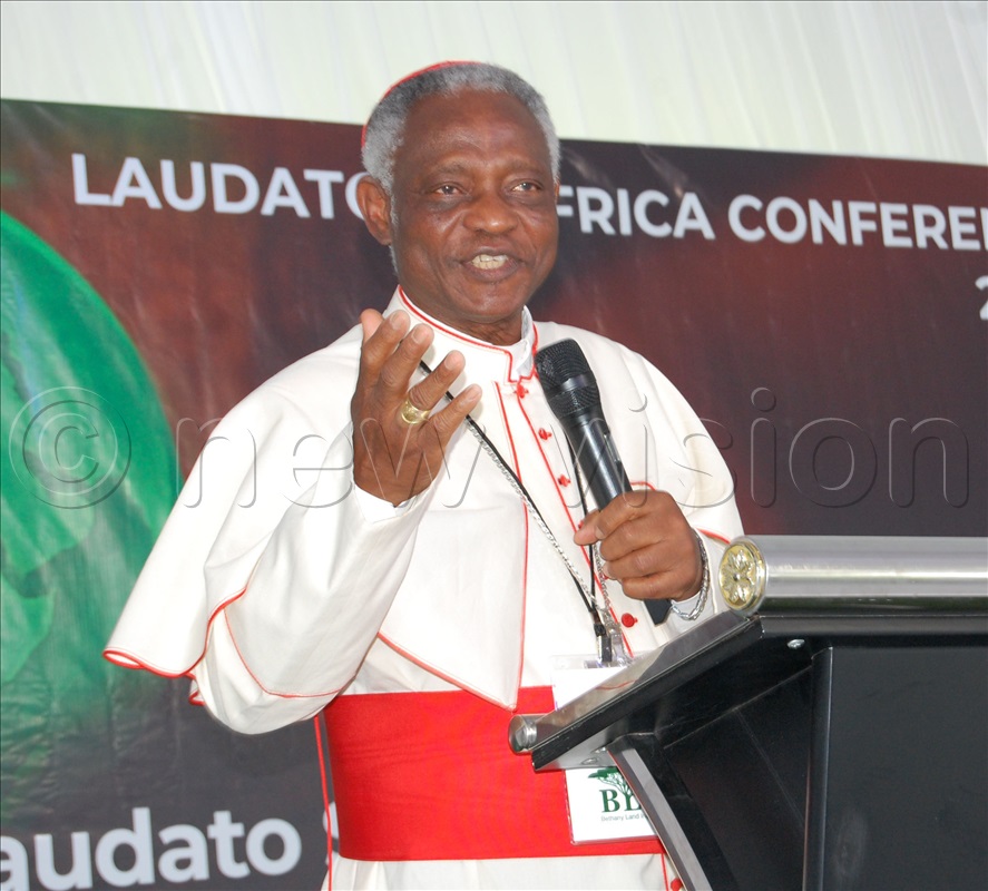 Cardinal Peter Turkison delivers the key-note address.