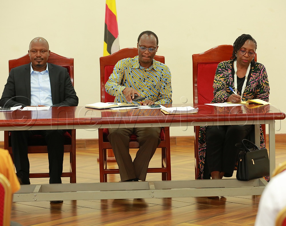  From right, Opondo, Denye, Rugyema gracing the SAFE&ndash;iLead John Maxwell Leadership Programme inaugural graduation at Makerere University on Wednesday, May 3, 2026. (Photo by Nelson Kiva)