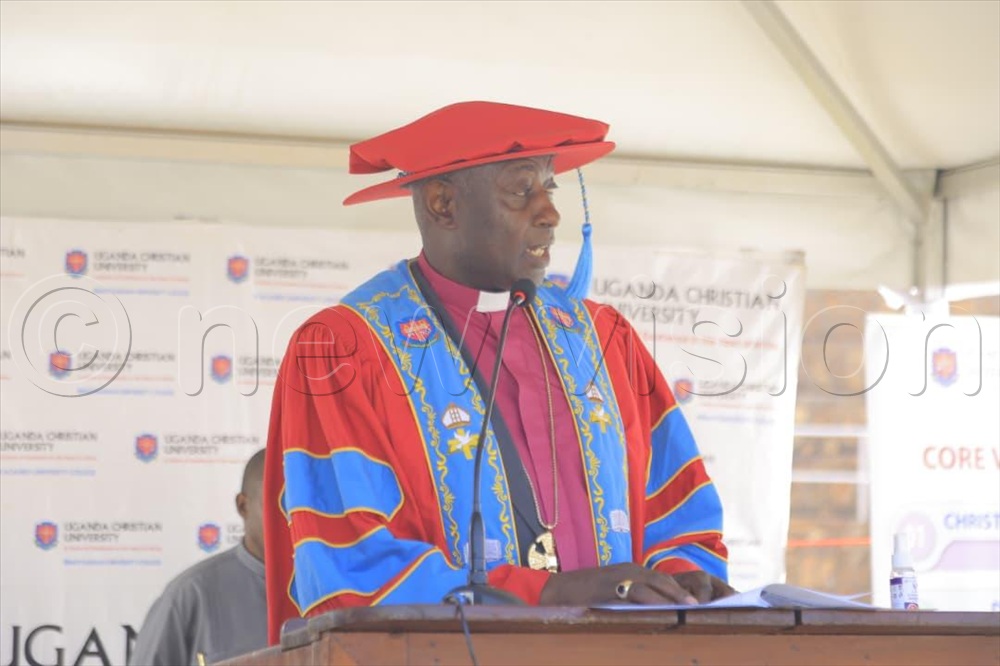 Archbishop and Chancellor of UCU, the Most Rev. Dr. Stephen Samuel Kaziimba Mugalu.