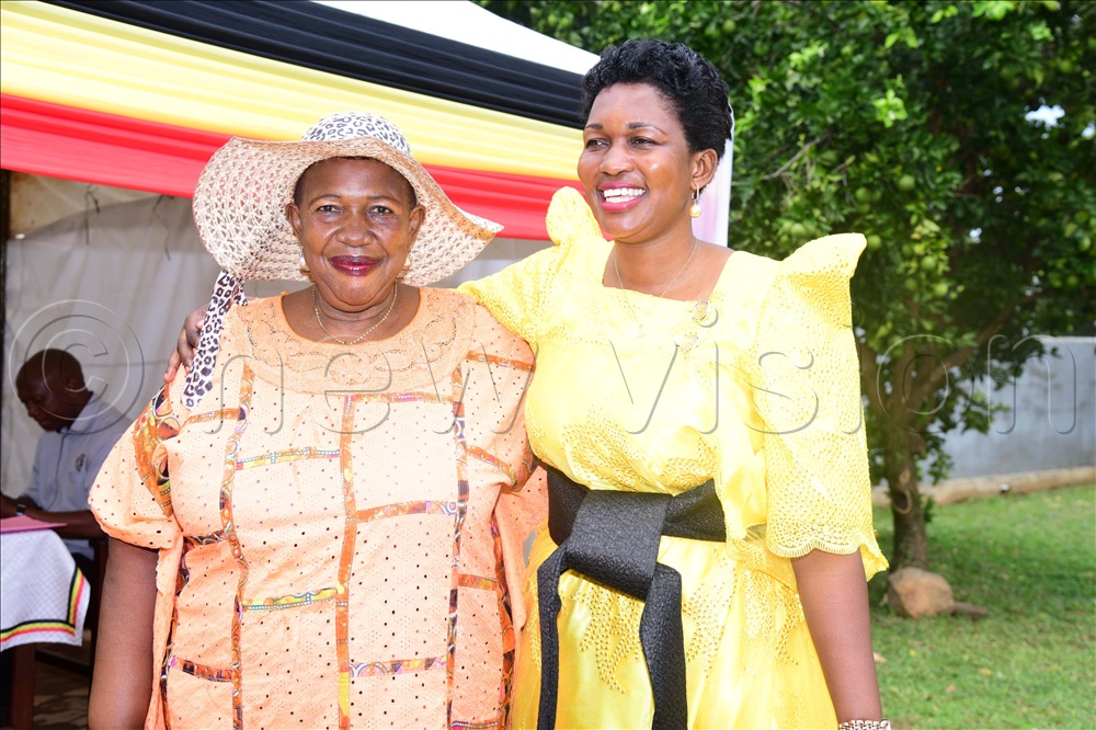 Sarah Inachu with her mother after her nomination.
