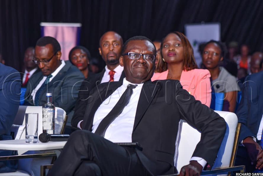 Patrick Ayota, the Managing Director of the National Social Security Fund listening attentively during NSSF&rsquo;s 14th Annual Members&rsquo; Meeting held at the Serena Kampala Hotel. (Photo by Richard Sanya)