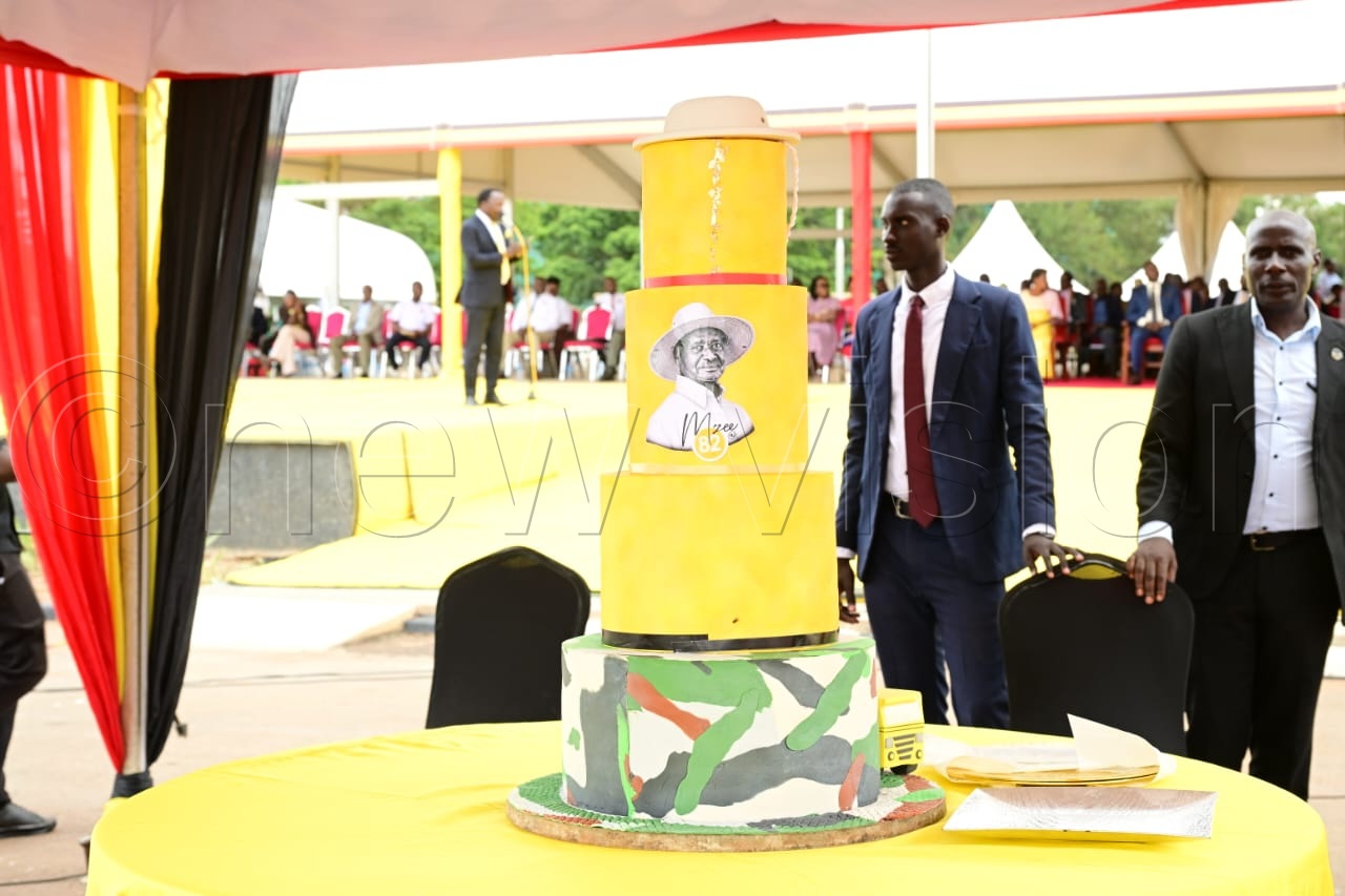 Cake to celebrate the 82nd birthday of President Museveni.