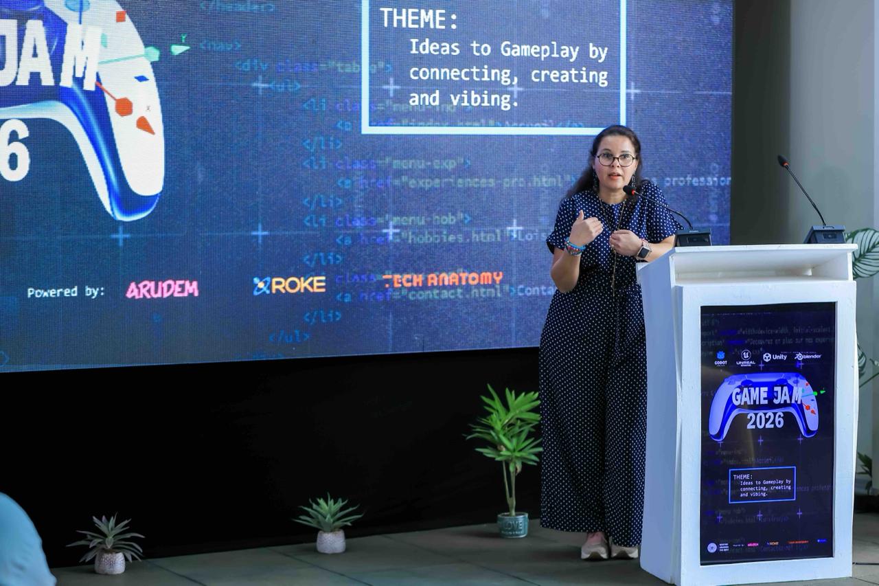 Yasmina Boubnider Kazitani speaks during the launch. Courtesy Photo