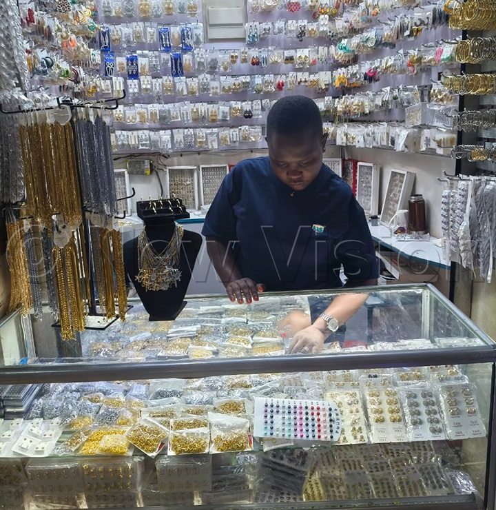 A jewelry business like this ones can make money during the festive season. (Credit: Moses Kigongo)