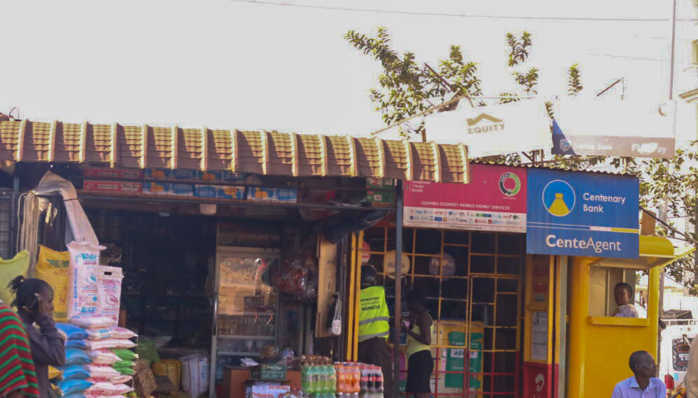 Retail shops selling consumable items. (Photo by Davis Buyondo)