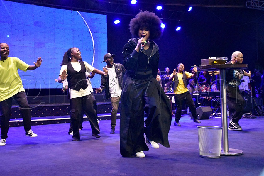 Makoma performing at Miracle Centre Cathedral, Rubaga. Photo by Simon Peter Tumwine 