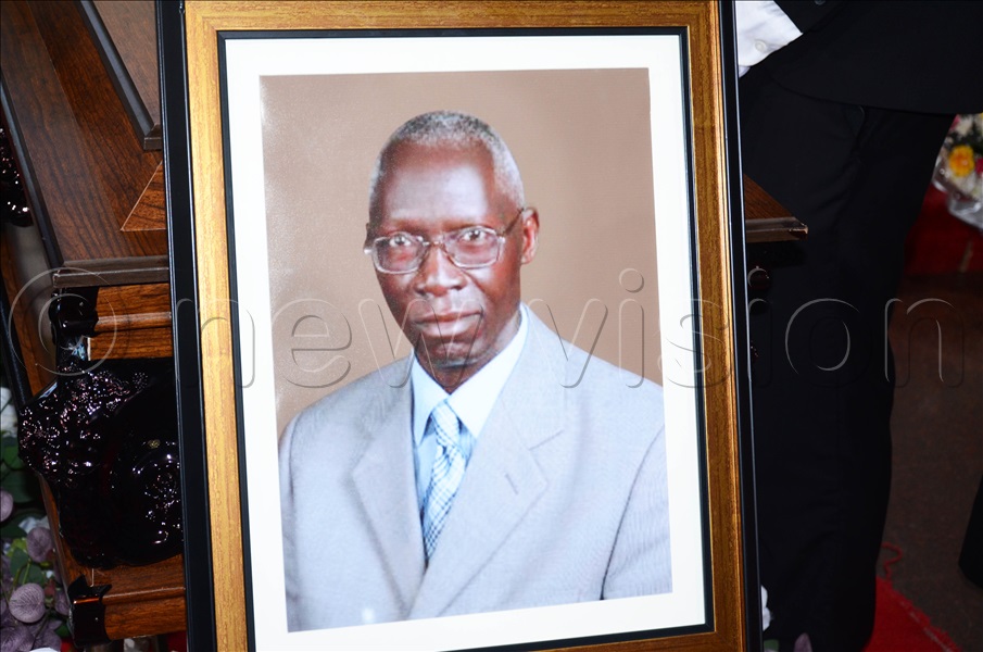 Portrait of former Vice Chancellor Livingstone Luboobi at St Francis Chapel, Makerere in Kampala during a prayer service. (Credit: Isaac Nuwagaba)