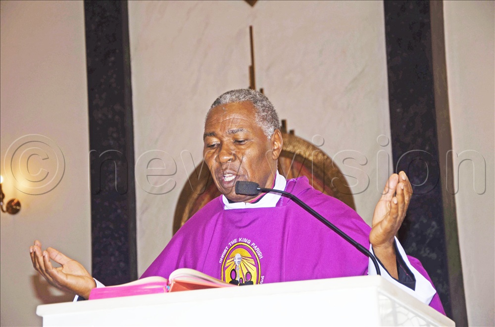 Christ the King Church parish priest Msgr Gerald Kalumba&nbsp;leading the mass. 