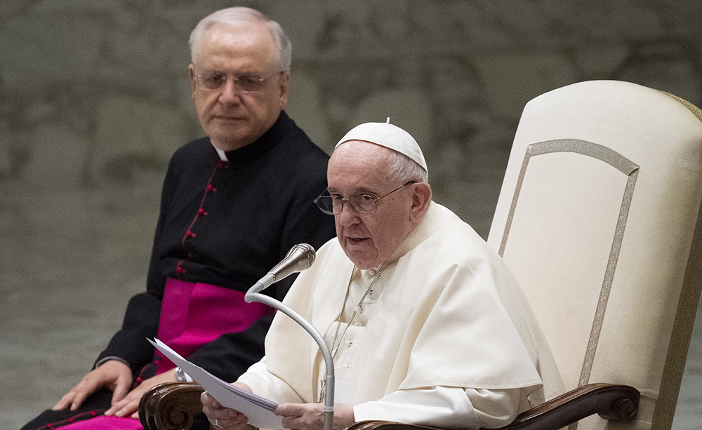 Pope nursing a painful knee, skips weekly audience New Vision Official