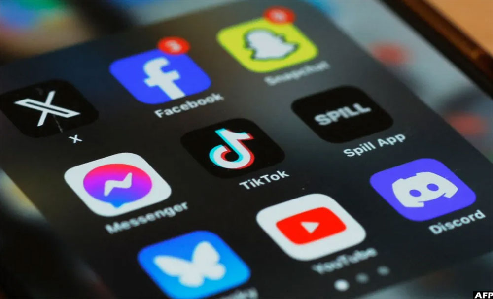 The lawsuit is one of hundreds accusing social media firms of luring young users into becoming addicted to their content. (AFP)
