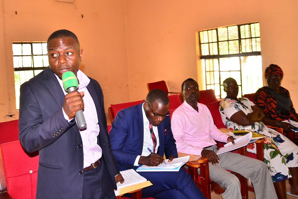 Abdurahman Mujoma said enforcing trade order in Kakira town council breaches its initial agreement with vendors which would lead to a court suit resulting into compensation. (Photo by Jackie Nambogga)