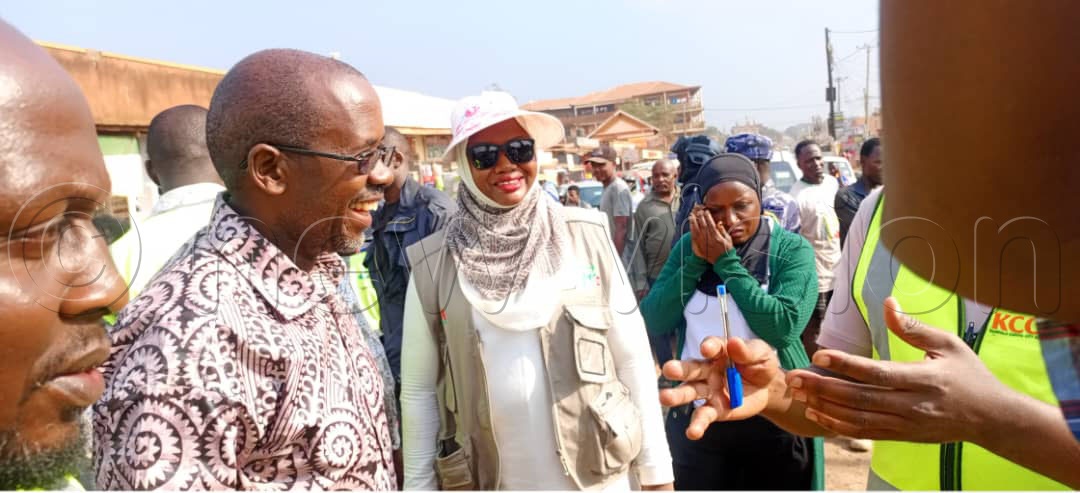 Buzeki urged the communities to stop dumping garbage in drainage channels and asked them to maintain them for the good of their environment and reduce incidents of flooding in the city. (All Photos by Eddie Ssejjoba)
