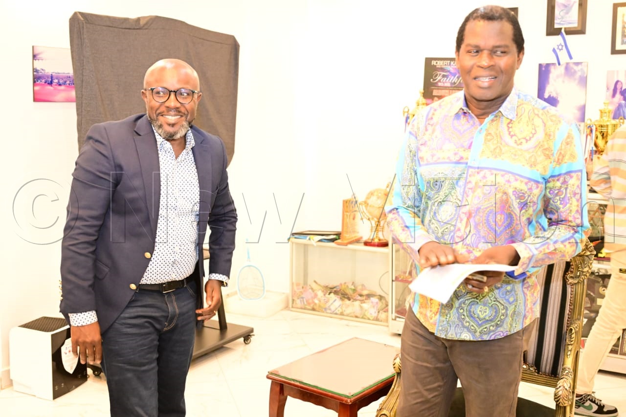Vision Group CEO, Don Wanyama with Pastor Kayanja.