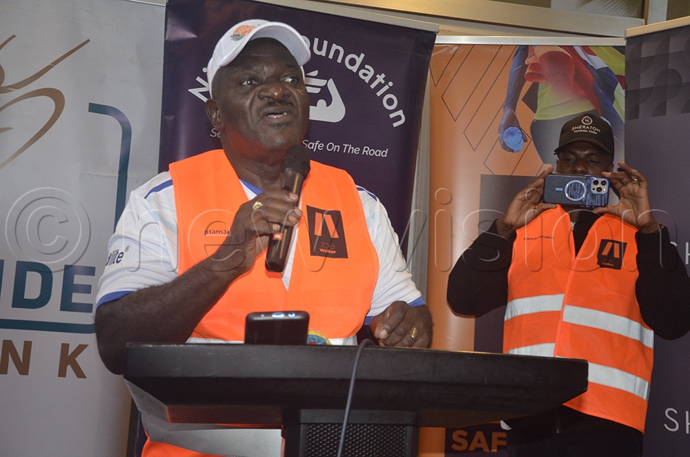 Minister Gen. Edward Katumba Wamala said every road user must be extra cautious and responsible while using the road, thereby creating safety on the country&rsquo;s roads and saving lives. (Credit: Douglas Mubiru)