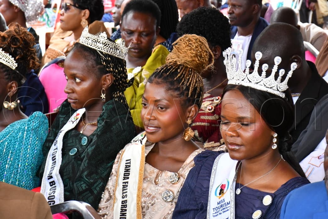 Some of the Busoga Tourism Queens at the event.