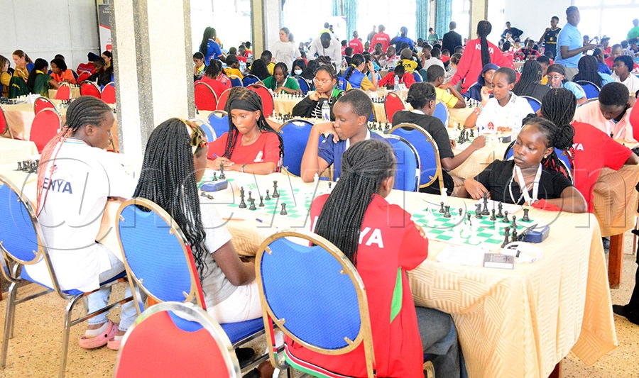 A cross section of participants across different categories during the Africa Youth Chess Championship in Entebbe, May 20, 2026. Photo by Michael Nsubuga