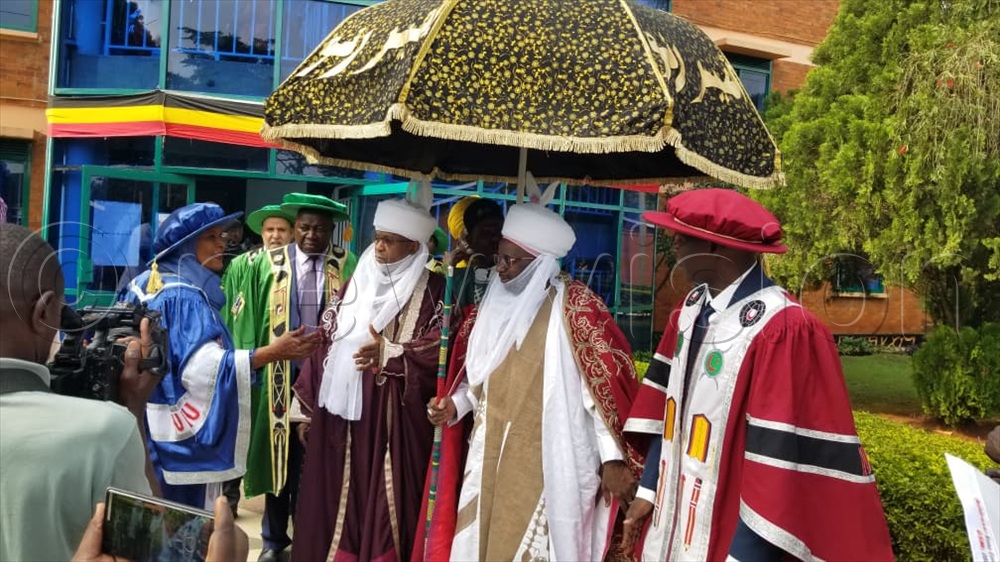 Muhammadu Sanusi II, the Emir of Kano in Nigeria, has also graced the 34th graduation ceremony of Islamic University in Uganda&rsquo;s (IUIU) in Mbale City.