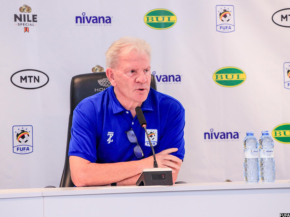 Uganda Cranes coach Paul Put
