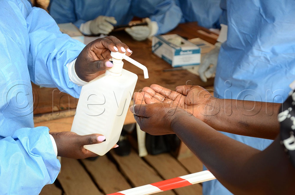 Emmanuel Ebitu, Amref's Project Manager in Arua, said the organisation is supporting coordination, surveillance, risk communication and community engagement. (Credit: Lawrence Mulondo)