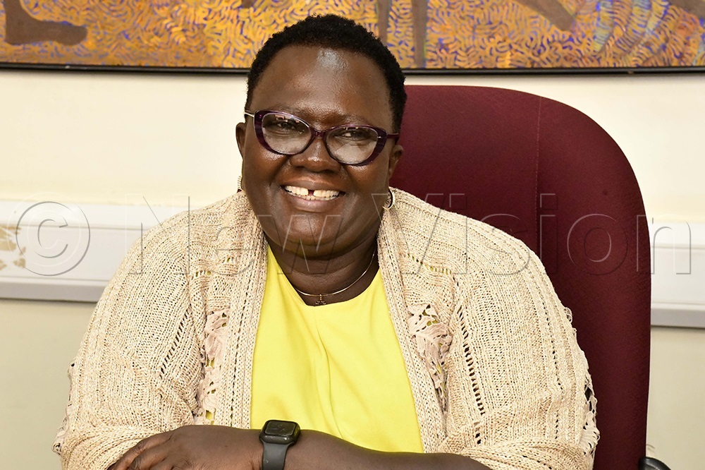 Jane Godia, the Women in News (WIN) deputy executive director operations during a meeting at the Vision Group head office in Industrial Area, Kampala, August 18, 2025. (Photo by Eddie Ssejjoba) 