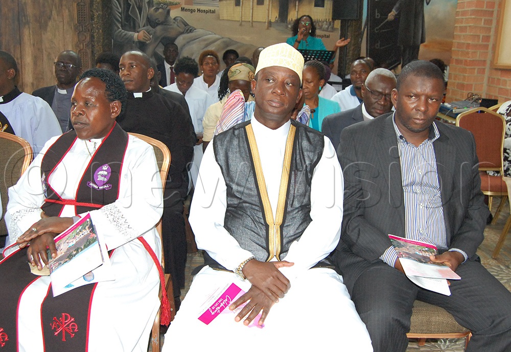 Prince Dr. Kassim Nakibinge (second-right) with other congregants during the memorial prayers. (Photo by Mathias Mazinga)