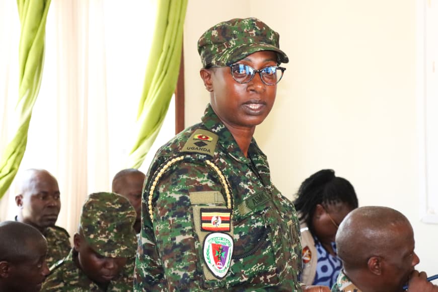 The Director HIV AIDS in the UPDF, Lt. Col Evelyn Asiimwe.
